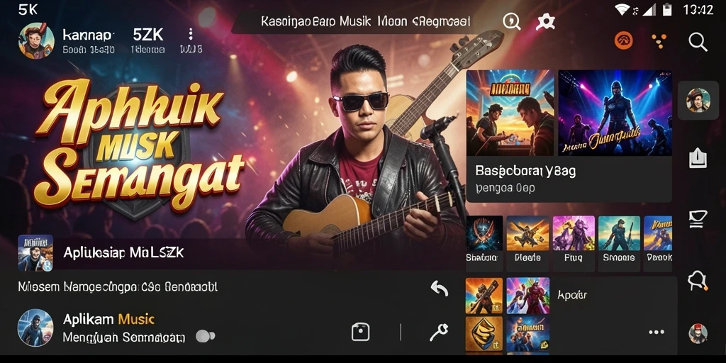 Tangkapan layar gameplay <strong>5ZK</strong> menunjukkan pengalaman menyenangkan bermain musik.