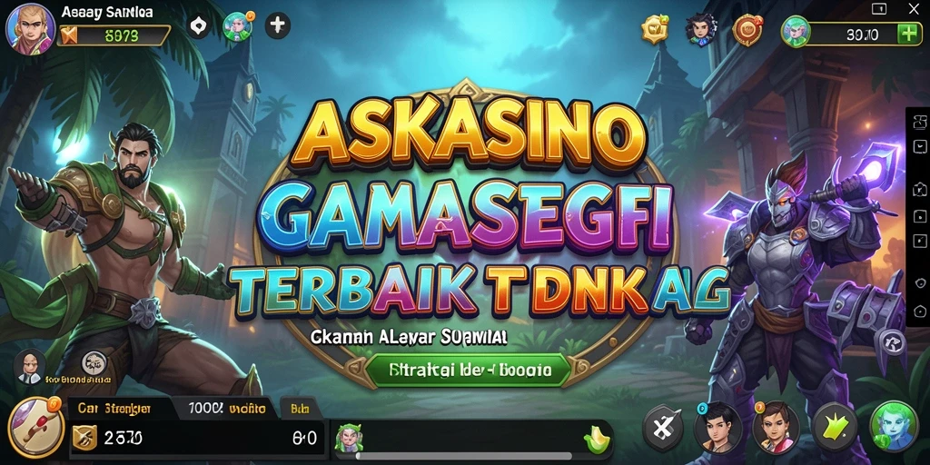 Tangkapan layar utama menampilkan momen pertempuran strategis dalam ASKASINO.