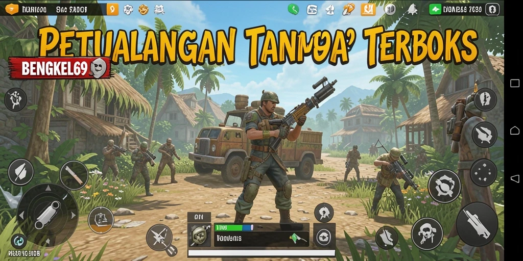 Tampilan gameplay BENGKEL69 dalam dunia terbuka yang menakjubkan.