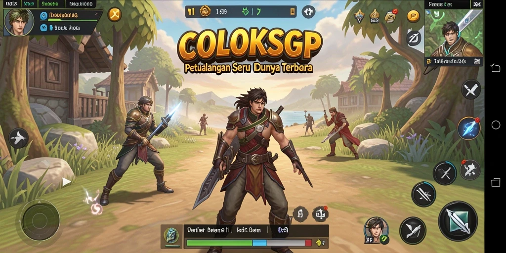 Screenshot gameplay COLOKSGP menampilkan suasana dunia terbuka yang indah.