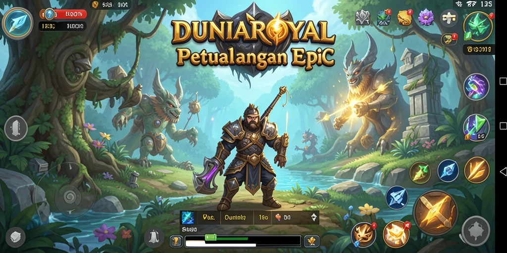 Tampilan gameplay DUNIAROYAL yang menegangkan dan penuh aksi.