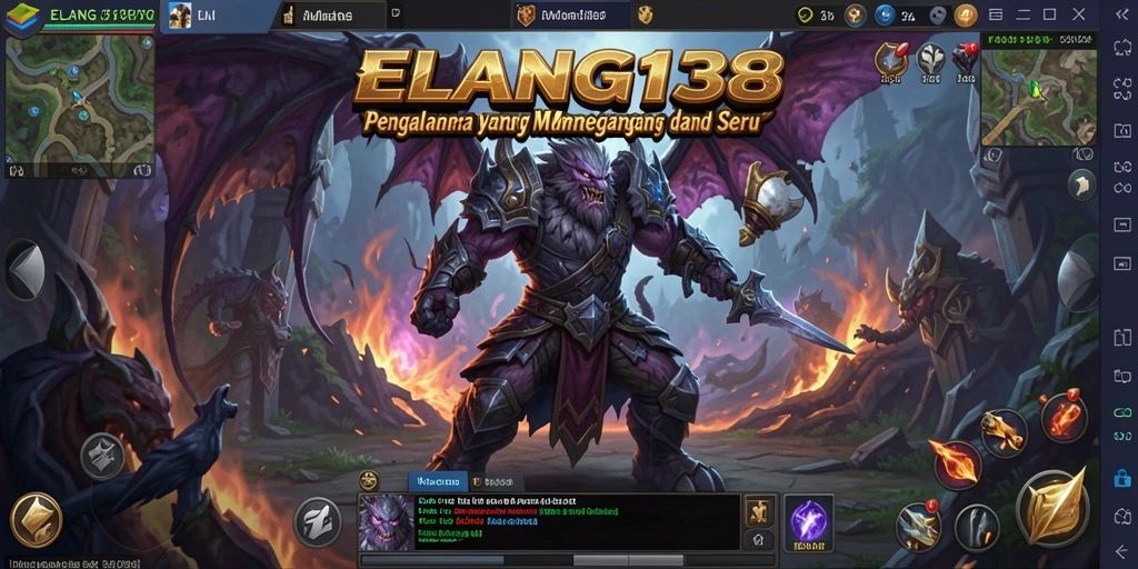 Tangkapan layar gameplay <strong>ELANG138</strong> menunjukkan aksi seru dalam dunia MMORPG.