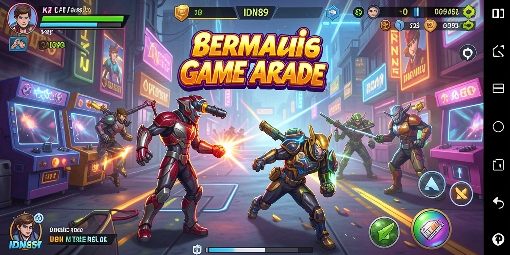 Tampak serunya gameplay IDN89 yang penuh tantangan Arcade.