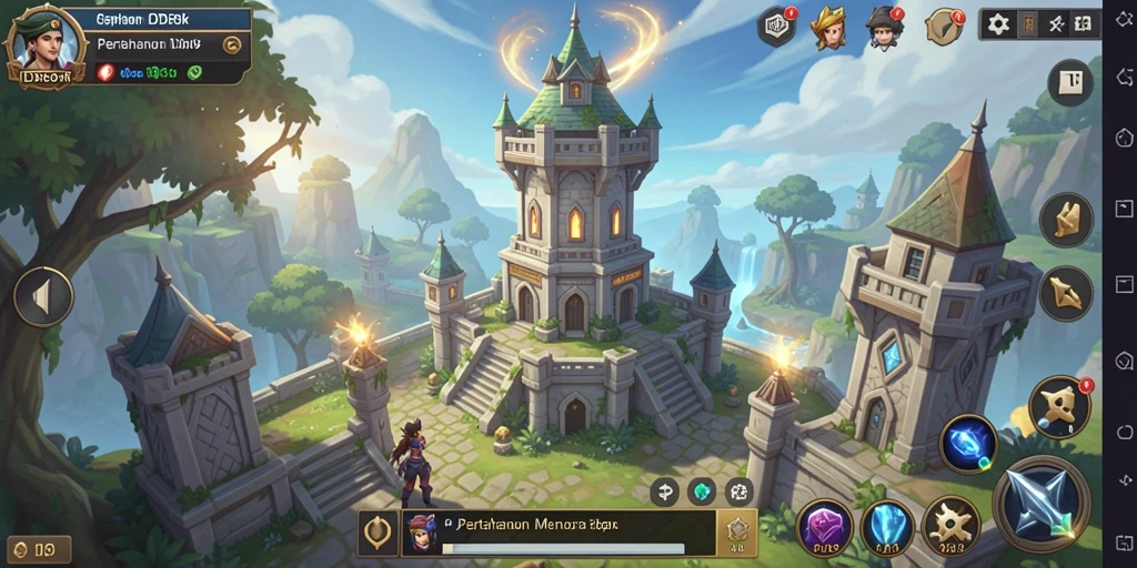 Tampilan gameplay menarik dari IDR89 yang menghadirkan pengalaman Tower Defense.