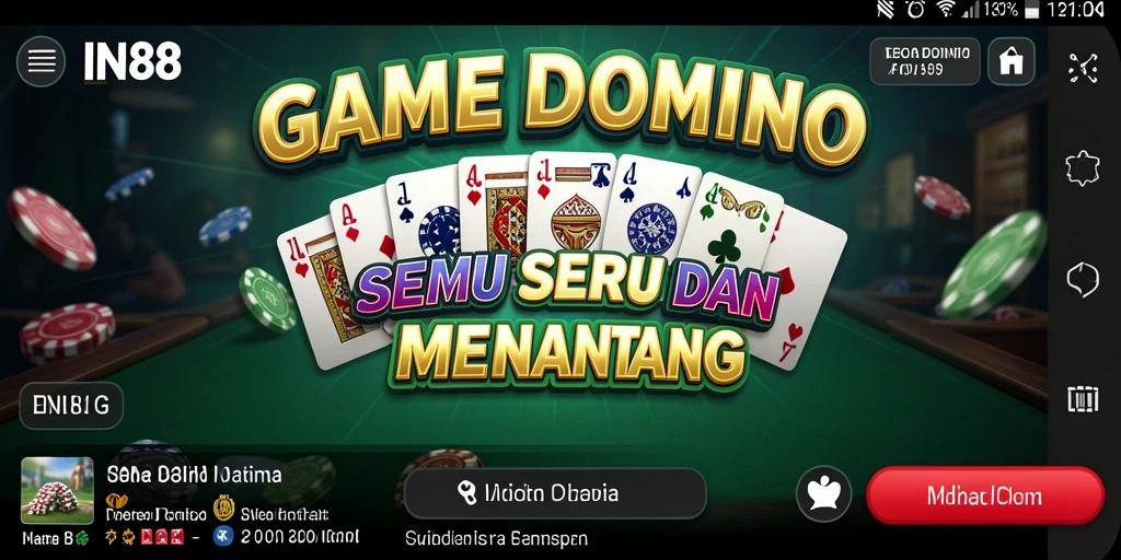 Gameplay menarik IN88 dalam permainan Domino yang seru.