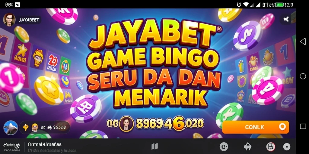 Screenshot utama JAYABET menunjukkan tampilan gameplay Bingo yang menarik.