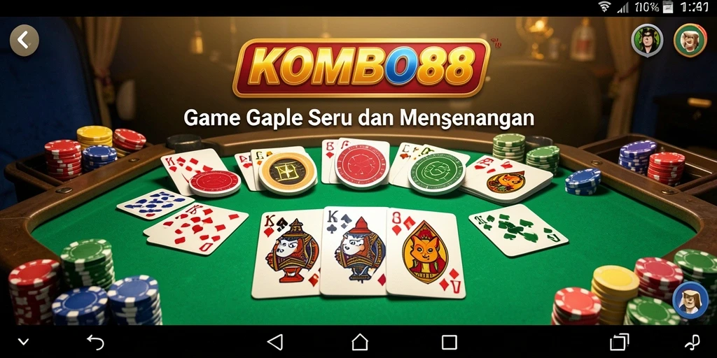 Tampilan permainan Gaple yang menantang dan seru di KOMBO88.