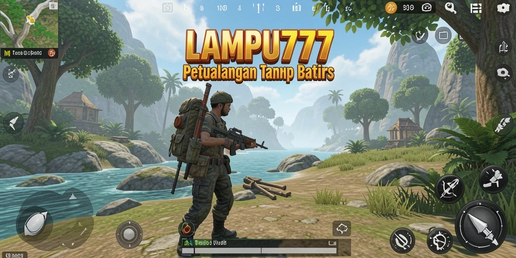 Menampilkan gameplay menakjubkan LAMPU777 di dunia terbuka.