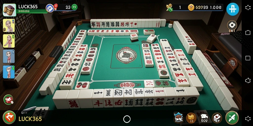 Gameplay seru LUCK365 dengan ubin Mahjong yang menarik.