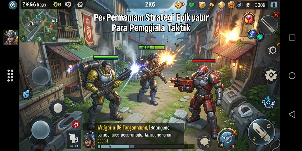 Tampilan gameplay ZK6 yang menegangkan dan strategis.
